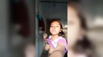 College Girl's Wild Pissing Selfie Session Caught on Cam.