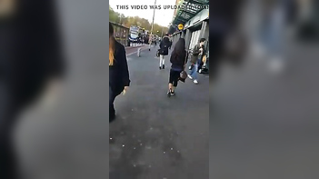 Manchester Chav's Candid Butt Tease - Hot Tamil Action Caught on Camera.