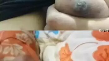 This Indian Babe's Tits and Twat Get Jerked Off To by Her Horny Guy!