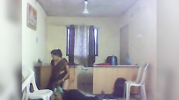 This Nasty Chennai Teacher Get Fucked Hard by Staff in the Office!