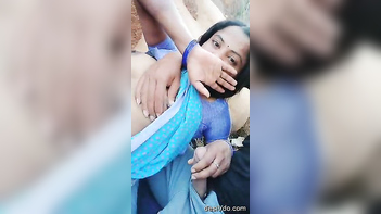 Indian Odisha Couple Caught Red-Handed in Wild Outdoor Sex Session