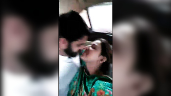 Hot Paki Couple Gets Naughty in Car with Wet Kissing and Groping.