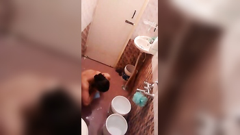 Indian Bhabhi Gets Filthy in Bathroom, Caught by BF's Hidden XXX Camera!