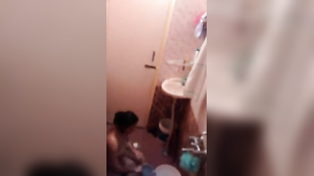 Indian Bhabhi Gets Filthy in Bathroom, Caught by BF's Hidden XXX Camera!