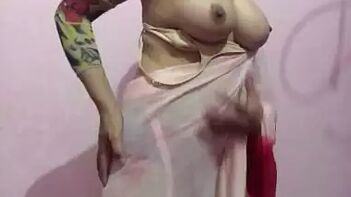 Horny Busty Milf Strips and Fucks Her Son-in-Law in Steamy Indian XXX.