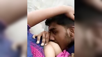 Youngster Can't Stop Worshipping Juicy Desi Tits In This Fucking Hot Porn Video