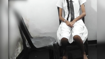 Filthy Schoolgirl Spreads Her Legs and Gets Fucked Hard by a Stranger.