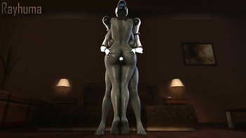 This Busty Babe Grind and Milk a Hard Cock with Her Massive Thighs.