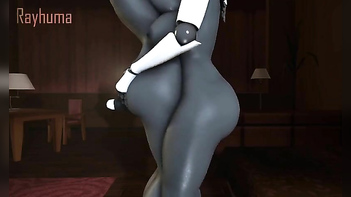 This Busty Babe Grind and Milk a Hard Cock with Her Massive Thighs.