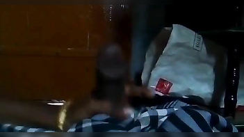 Old Desi Slut Strokes Hard Cock with Skillful Hand, Making Partner Moan Loudly.