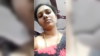 Horny Indian Aunty Vidiya Exposing Her Big Tits and Wet Pussy on Camera!