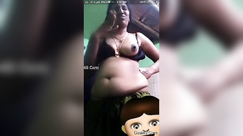Aunty Flashes Her Tits to Seduce and Blackmail the Naughty Bastard.