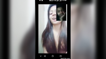 Desi Babe Flaunting Her Juicy Tits and Ass on a Hot Videocall.