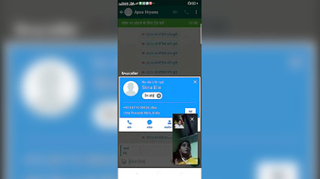 Desi Village Girl Furiously Fucking Her Lover on a Wild Video Call.