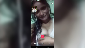 Desi Village Girl Furiously Fucking Her Lover on a Wild Video Call.