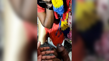 Fiery Desi Randi Gags and Swallows Every Drop in Sloppy Blowjob Action.