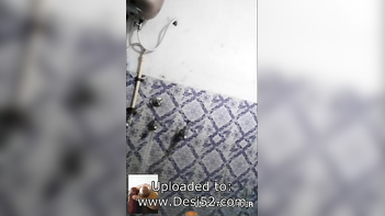 Desi Aunty's Steamy Bath Captured - Soapy Tits and Ass Get a Hard Rubdown