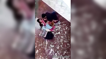 Mature Slut Moans Loud as Lover Furiously Fingers Her Wet Pussy Outdoors.