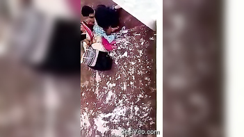Mature Slut Moans Loud as Lover Furiously Fingers Her Wet Pussy Outdoors.