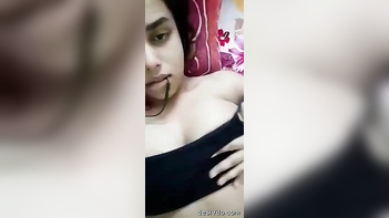 Fierce Desi Bitch Screams While Furiously Fingering Her Dripping Wet Pussy