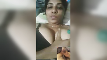 Desi Aunty Gets Nasty on Video Call, Moaning and Begging for More!