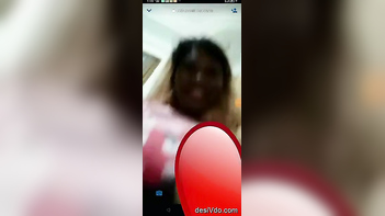 Horny Babe Flaunting Her Tits on Video Call, Making Cocks Throbbing Hard!