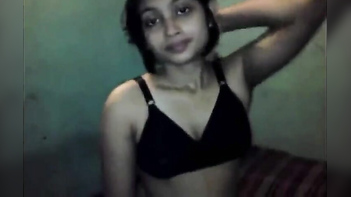 Cameraguy Nails Delectable Chick in Black Lingerie for Savage Desi XXX Action