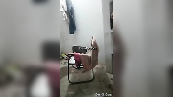 Desi Wife Gets Filthy Stripping While Hubby Films Her Ponytail Action.