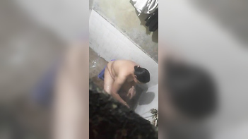 This Desi BBW Aunty's Soapy Tits and Ass Shake While She Fingers Her Wet Pussy