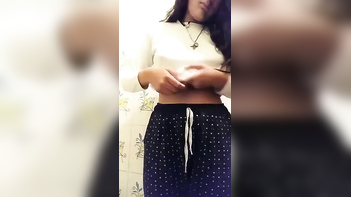 Watching This Hot Indian Slut Strip and Show Off Her Tits and Pussy on Cam.