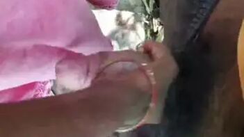 Amazing Desi Chick Gives Mind-Blowing Outdoor Handjob, Sucking Dick Like a Pro