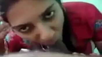 New Bhabhi Gagging on Teen Cock, Moaning Loudly in Hindi.