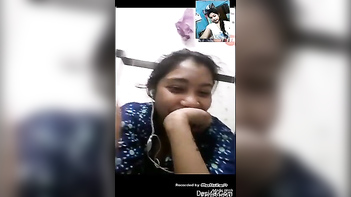 Desi Camgirl's Dress Flipped, Revealing Natural XXX Breasts in HD Closeup!