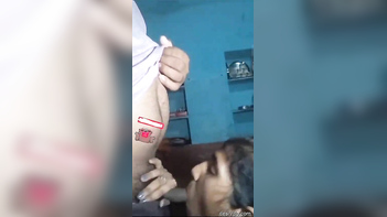 Filthy Bhabi Greedily Sucking and Slobbering All Over That Hard Dick.