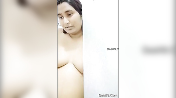 Filthy Desi MILF Soaps Up Her Giant Tits and Fingers Her Wet Pussy Hard.