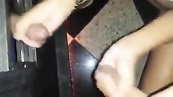 Desi Telugu Girl Pavitra Jerks Cock in Public Pub, Making Him Cum Hard.