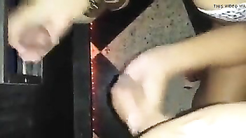 Desi Telugu Girl Pavitra Jerks Cock in Public Pub, Making Him Cum Hard.