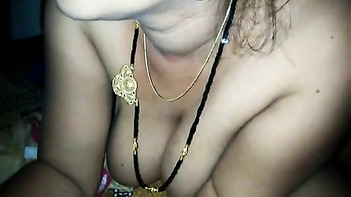 Desi Bhabi Spreads on Bed, Hubby Exposes Her Juicy Pussy While She Watches TV.