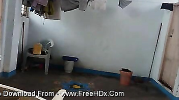 Horny Indian Housewife Caught Naked Walking Around the House.