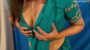 Desi Bitch Gets Ass Fucked Hard by Landlord for Late Rent in Green Saree - X