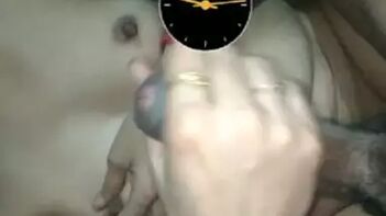 Desi Bhabi Furiously Strokes Hubby's Cock Till He Explodes.