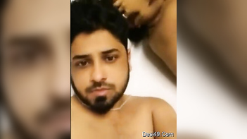 Filthy Fucker Ravages His Hot Desi Wife, Sucking Her Perky Tits Hard!