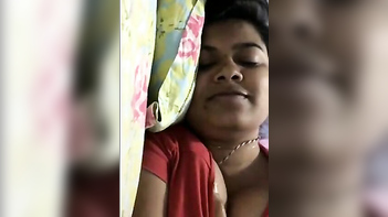 Nasty Desi Milf Rubs Her Wet XXX Nipples in Steamy Solo Bed Action.