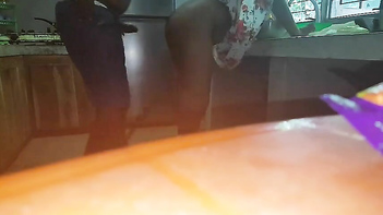 in the Kitchen - Hardcore Banging and Messy Cumshots Galore!