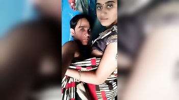 Desi Boy Ravages Hot GF, Sucks Her Hard XXX Nipples, and Pounds Her Wet Pussy.