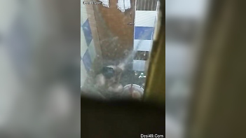 Pervert Jerks Off to Porn Video of Desi Neighbor Taking a Shower, Moaning Loudly