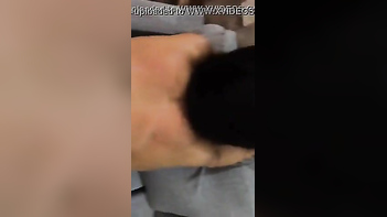 Busty Babe and Lucky Stud Fuck Hard on the Couch.