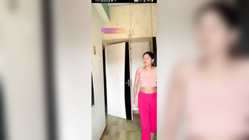 Busty Desi Babe's Nipples Poking Through Her Shirt on Insta Live.