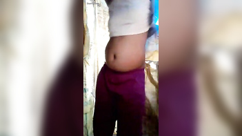 Busty Village Bhabi's Soapy Tits and Ass Getting Sudsy and Wet in the Shower.