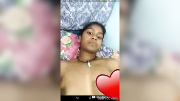 Tamil Girl's Filthy Tease: Wet Pussy Closeups and Dirty Talk on Videocall.